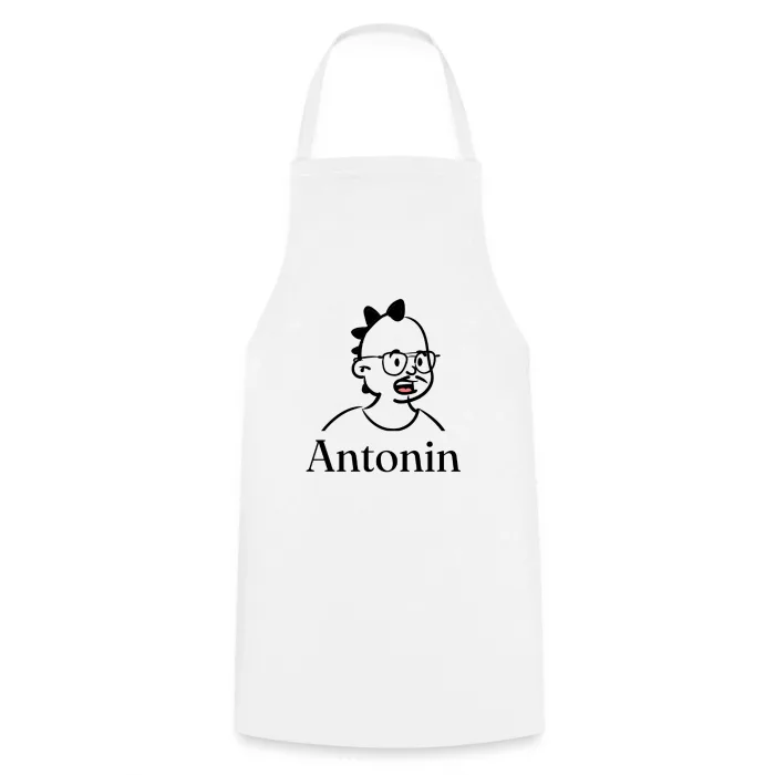 Tablier de cuisine personnalisé au prénom Antonin