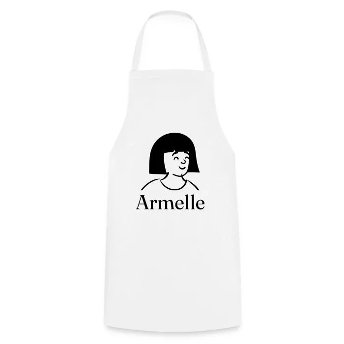 Tablier de cuisine personnalisé au prénom Armelle