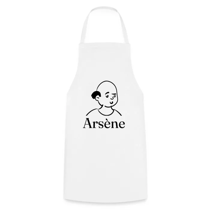 Tablier de cuisine personnalisé au prénom Arsène