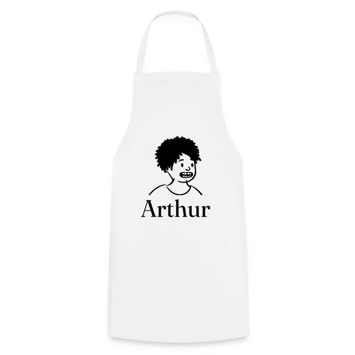 Tablier de cuisine personnalisé au prénom Arthur