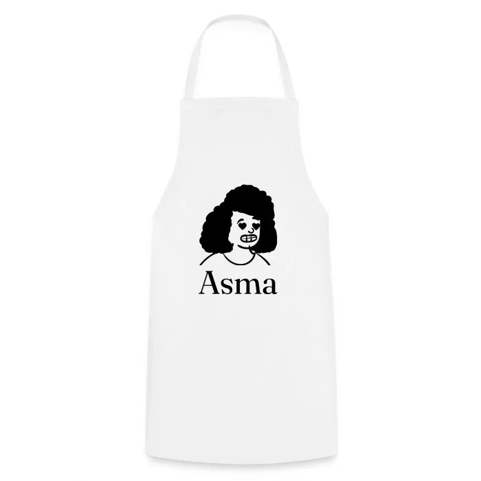 Tablier de cuisine personnalisé au prénom Asma