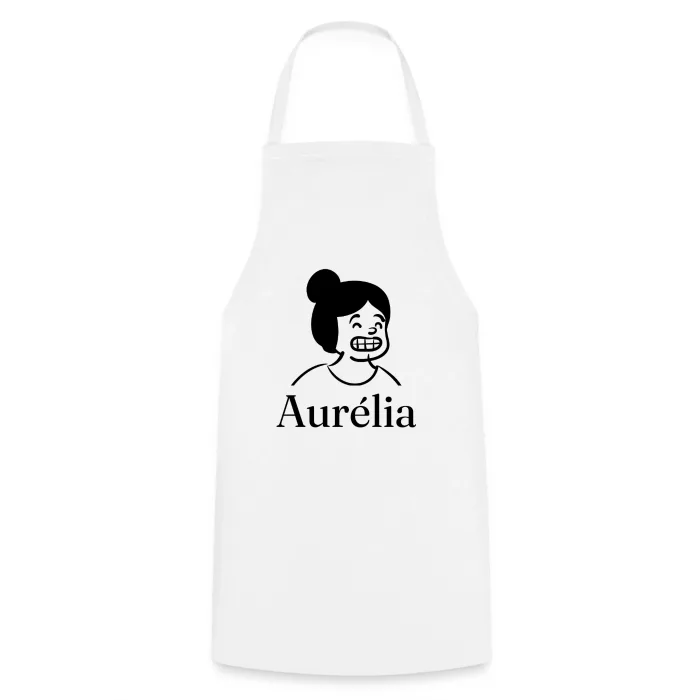 Tablier de cuisine personnalisé au prénom Aurélia