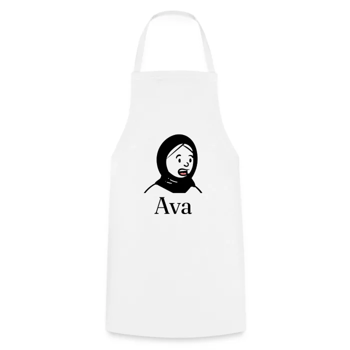 Tablier de cuisine personnalisé au prénom Ava