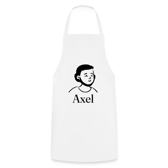 Tablier de cuisine personnalisé au prénom Axel