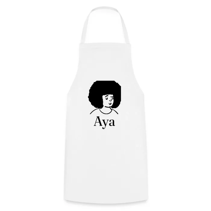 Tablier de cuisine personnalisé au prénom Aya