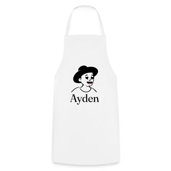 Tablier de cuisine personnalisé au prénom Ayden