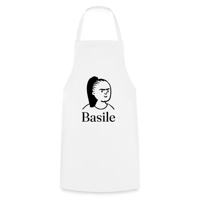 Tablier de cuisine personnalisé au prénom Basile