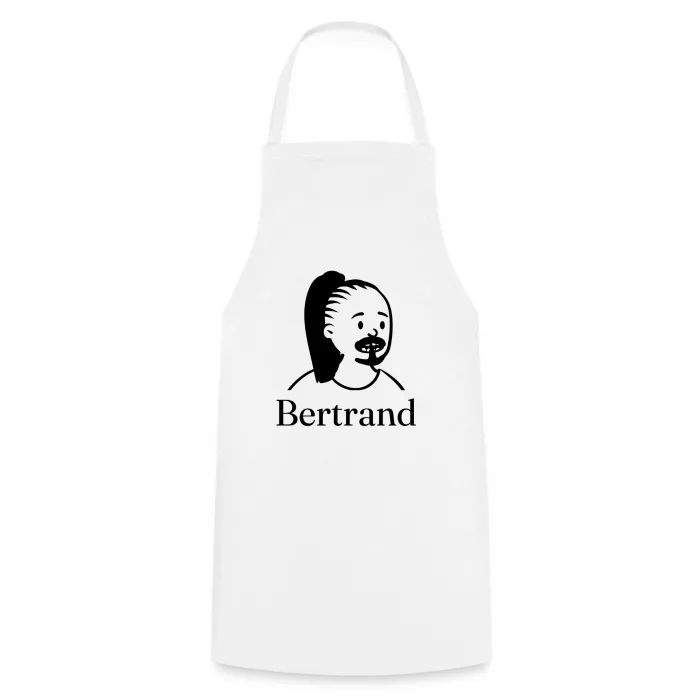 Tablier de cuisine personnalisé au prénom Bertrand