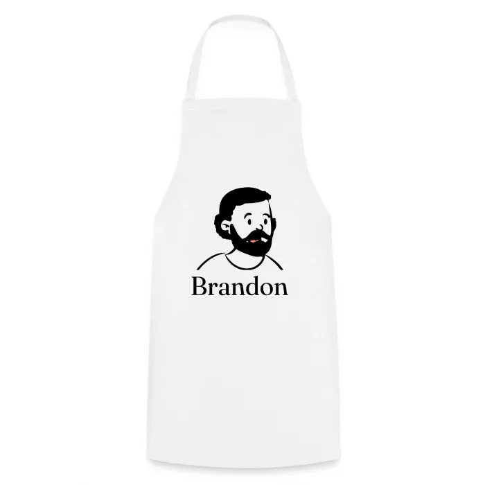 Tablier de cuisine personnalisé au prénom Brandon