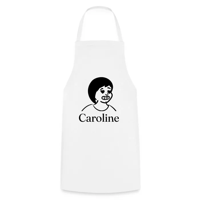 Tablier de cuisine personnalisé au prénom Caroline
