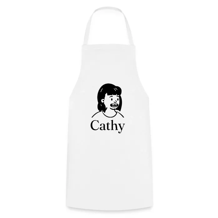 Tablier de cuisine personnalisé au prénom Cathy