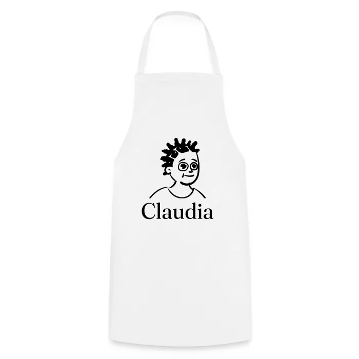 Tablier de cuisine personnalisé au prénom Claudia