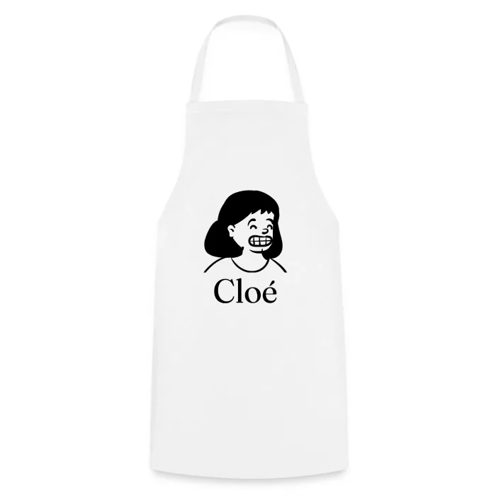 Tablier de cuisine personnalisé au prénom Cloé