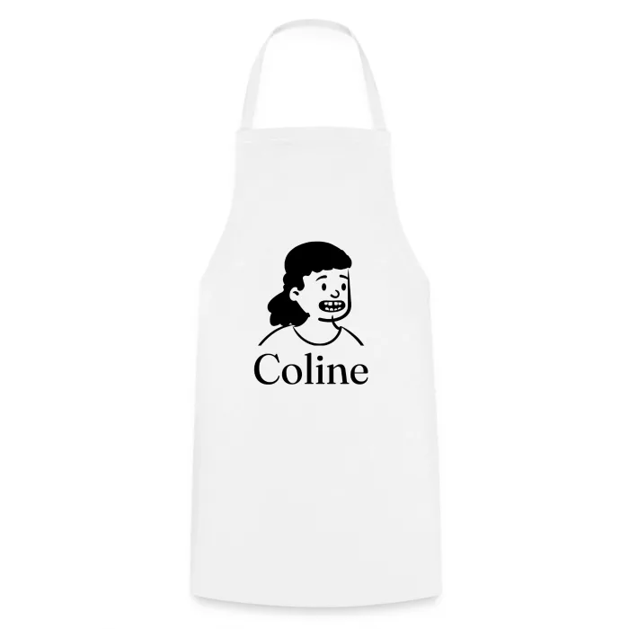 Tablier de cuisine personnalisé au prénom Coline