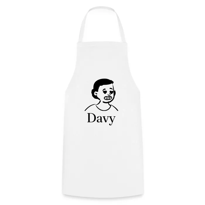 Tablier de cuisine personnalisé au prénom Davy