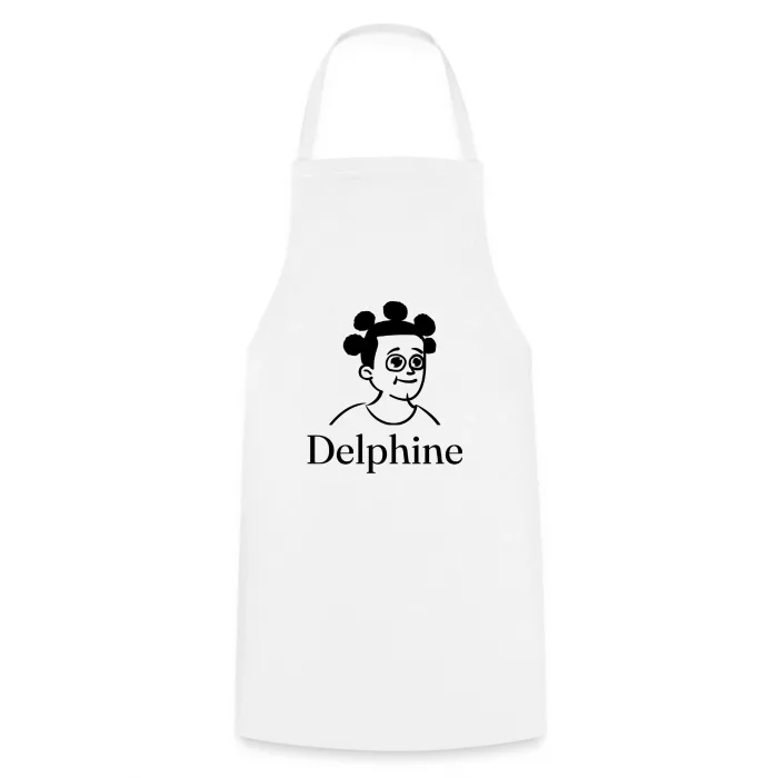 Tablier de cuisine personnalisé au prénom Delphine