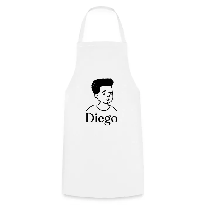 Tablier de cuisine personnalisé au prénom Diego