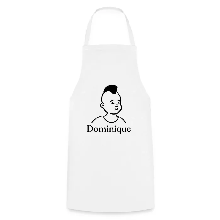 Tablier de cuisine personnalisé au prénom Dominique
