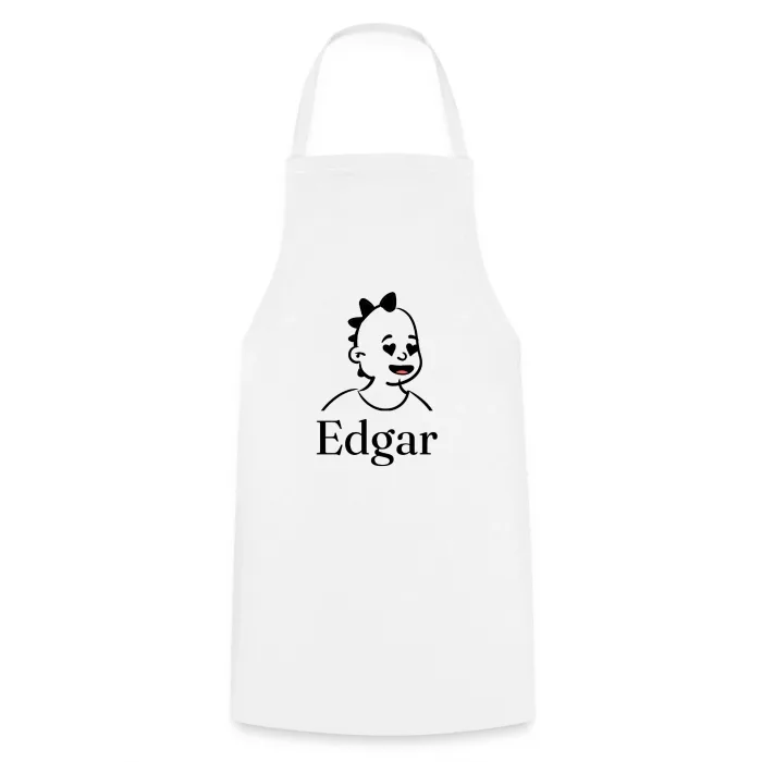 Tablier de cuisine personnalisé au prénom Edgar