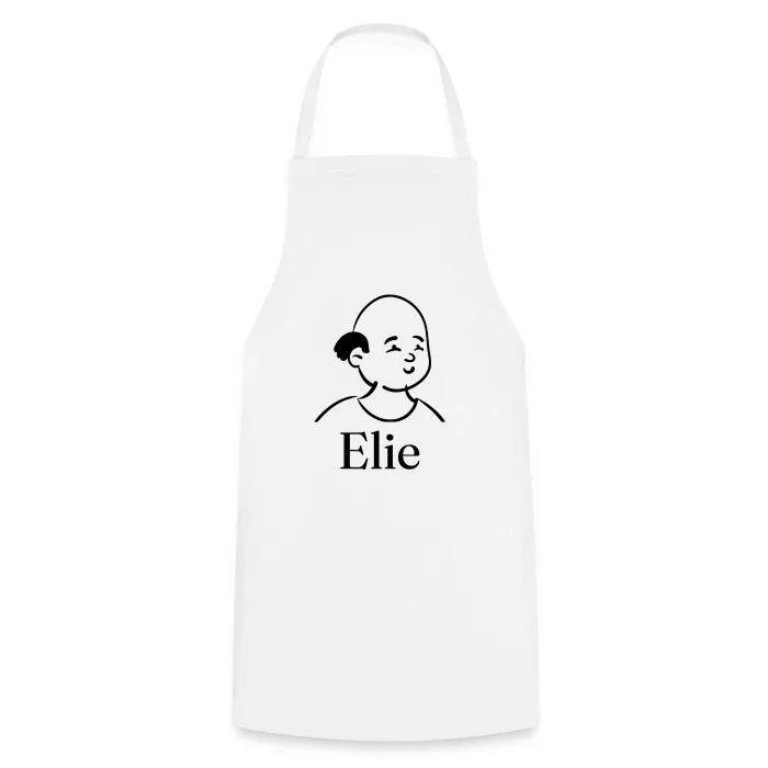 Tablier de cuisine personnalisé au prénom Elie