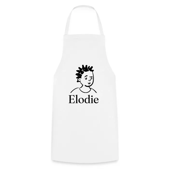 Tablier de cuisine personnalisé au prénom Elodie