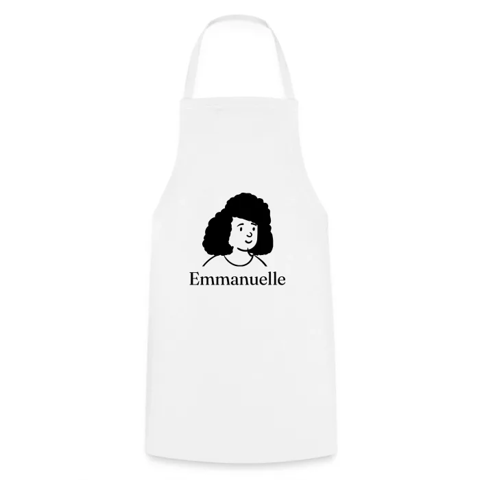 Tablier de cuisine personnalisé au prénom Emmanuelle