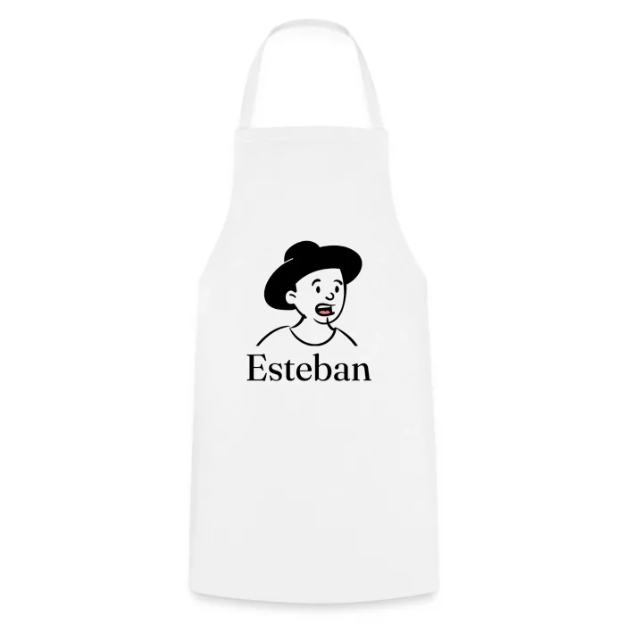 Tablier de cuisine personnalisé au prénom Esteban