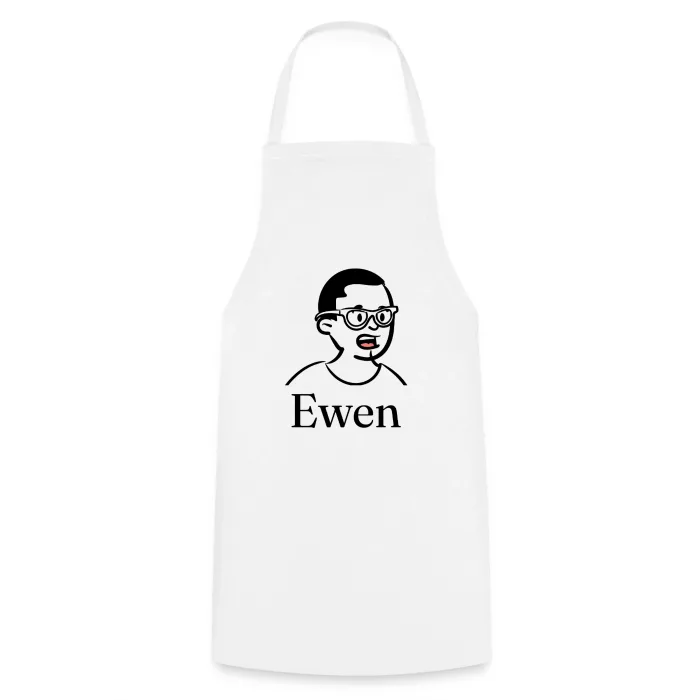 Tablier de cuisine personnalisé au prénom Ewen