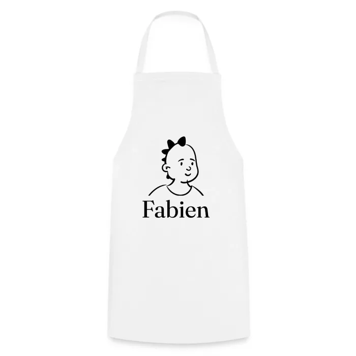 Tablier de cuisine personnalisé au prénom Fabien