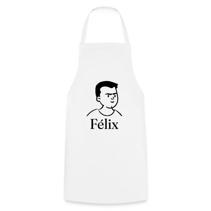 Tablier de cuisine personnalisé au prénom Félix