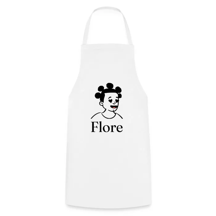 Tablier de cuisine personnalisé au prénom Flore
