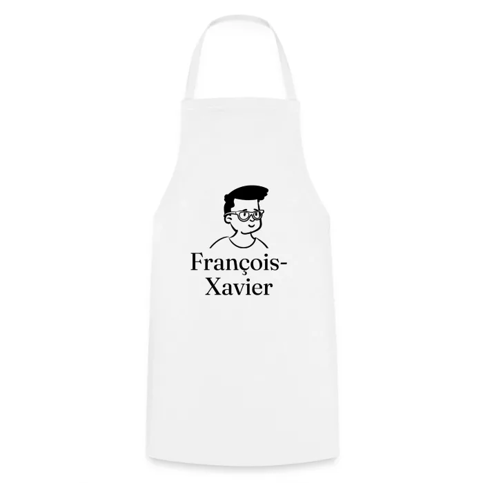 Tablier de cuisine personnalisé au prénom François-Xavier