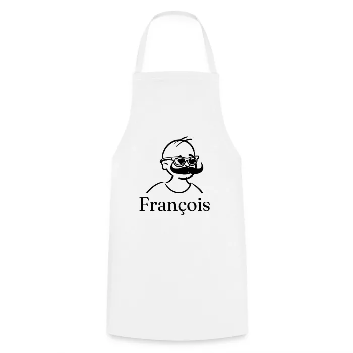 Tablier de cuisine personnalisé au prénom François