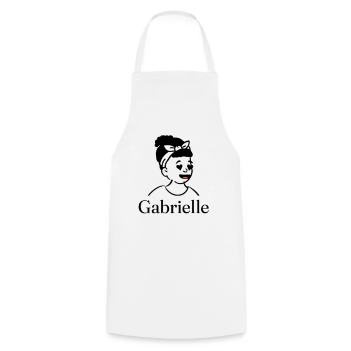 Tablier de cuisine personnalisé au prénom Gabrielle