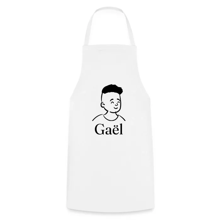 Tablier de cuisine personnalisé au prénom Gaël