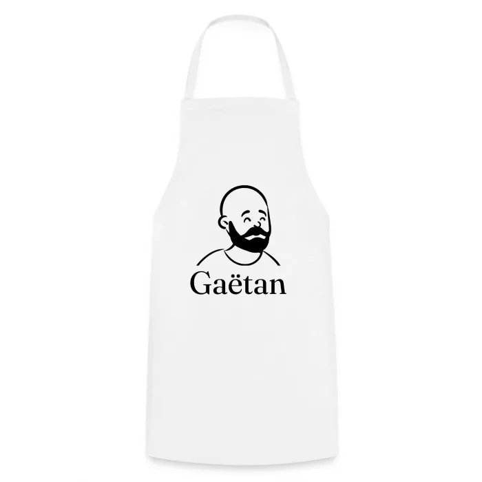 Tablier de cuisine personnalisé au prénom Gaëtan