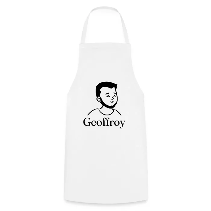 Tablier de cuisine personnalisé au prénom Geoffroy