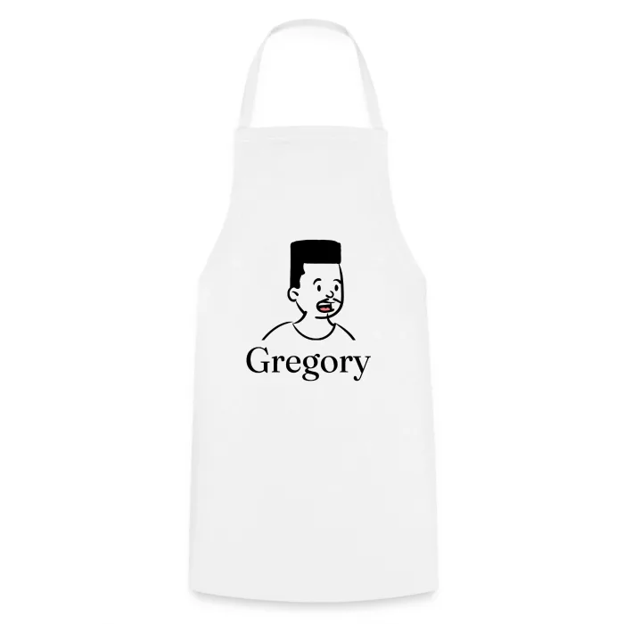 Tablier de cuisine personnalisé au prénom Gregory