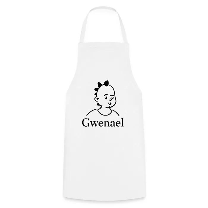 Tablier de cuisine personnalisé au prénom Gwenael