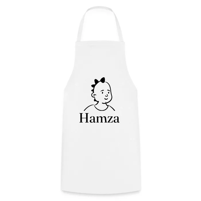 Tablier de cuisine personnalisé au prénom Hamza