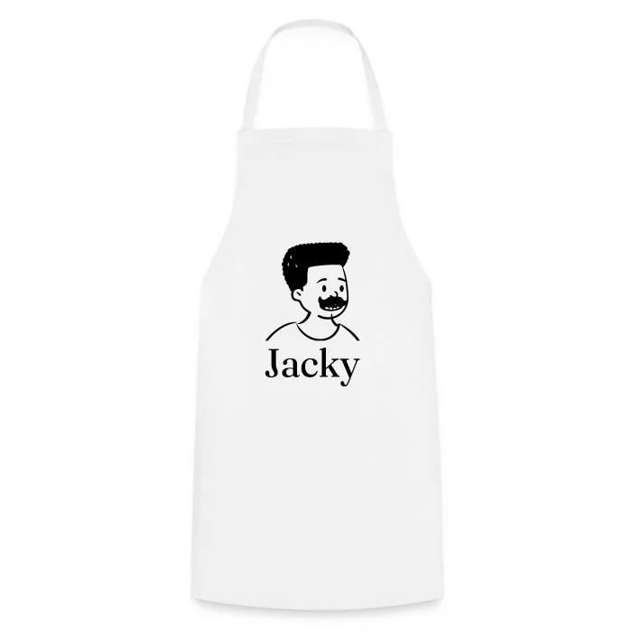 Tablier de cuisine personnalisé au prénom Jacky