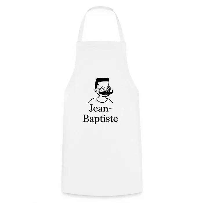 Tablier de cuisine personnalisé au prénom Jean-Baptiste