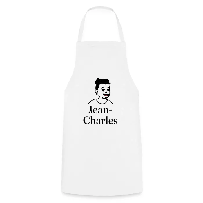 Tablier de cuisine personnalisé au prénom Jean-Charles