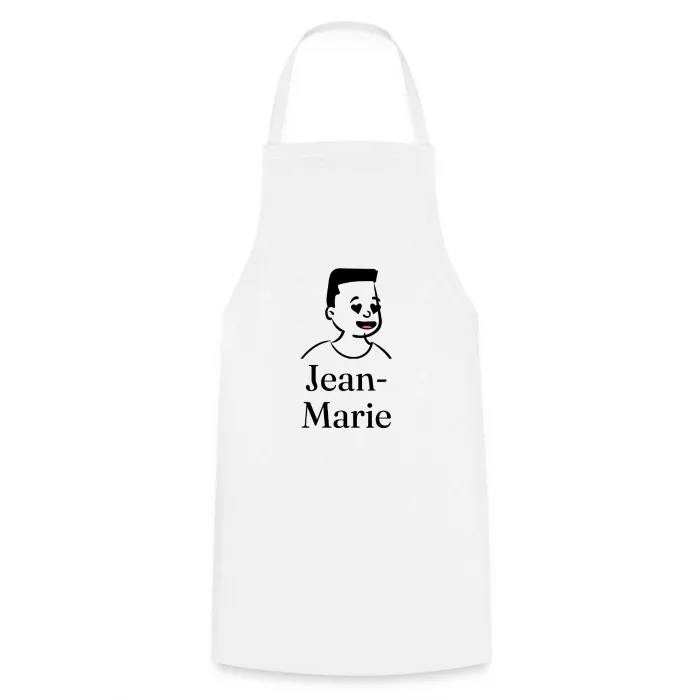 Tablier de cuisine personnalisé au prénom Jean-Marie