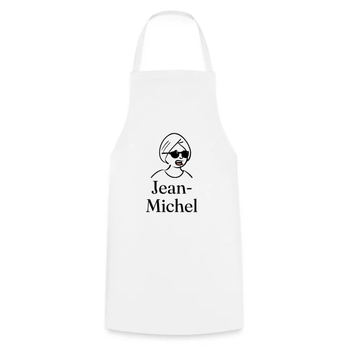 Tablier de cuisine personnalisé au prénom Jean-Michel
