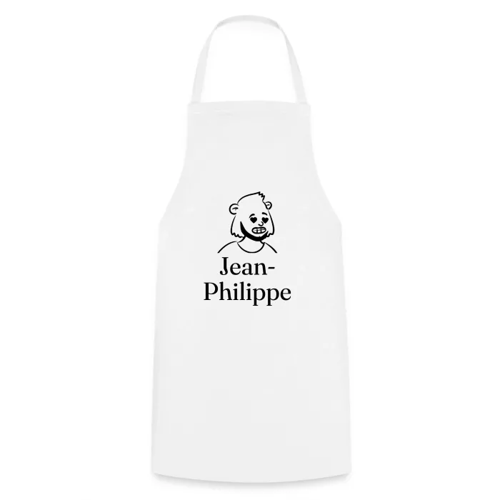 Tablier de cuisine personnalisé au prénom Jean-Philippe