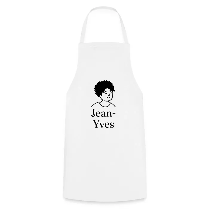 Tablier de cuisine personnalisé au prénom Jean-Yves