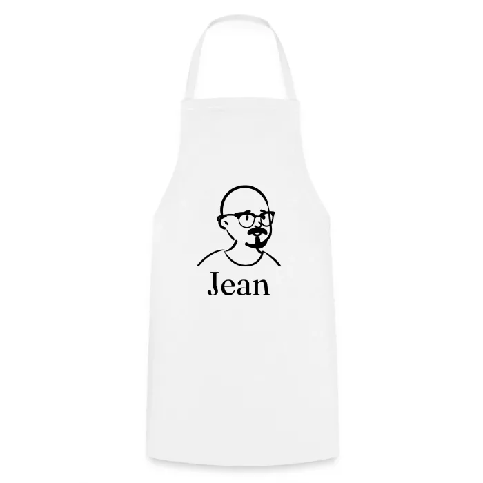 Tablier de cuisine personnalisé au prénom Jean