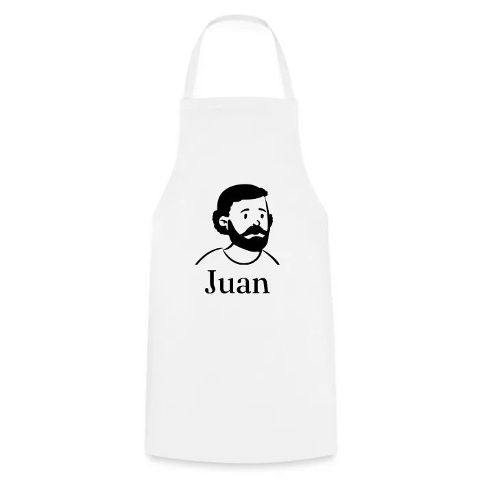 Tablier de cuisine personnalisé au prénom Juan