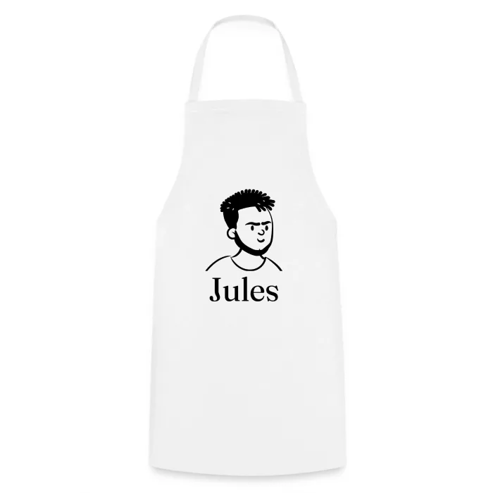 Tablier de cuisine personnalisé au prénom Jules